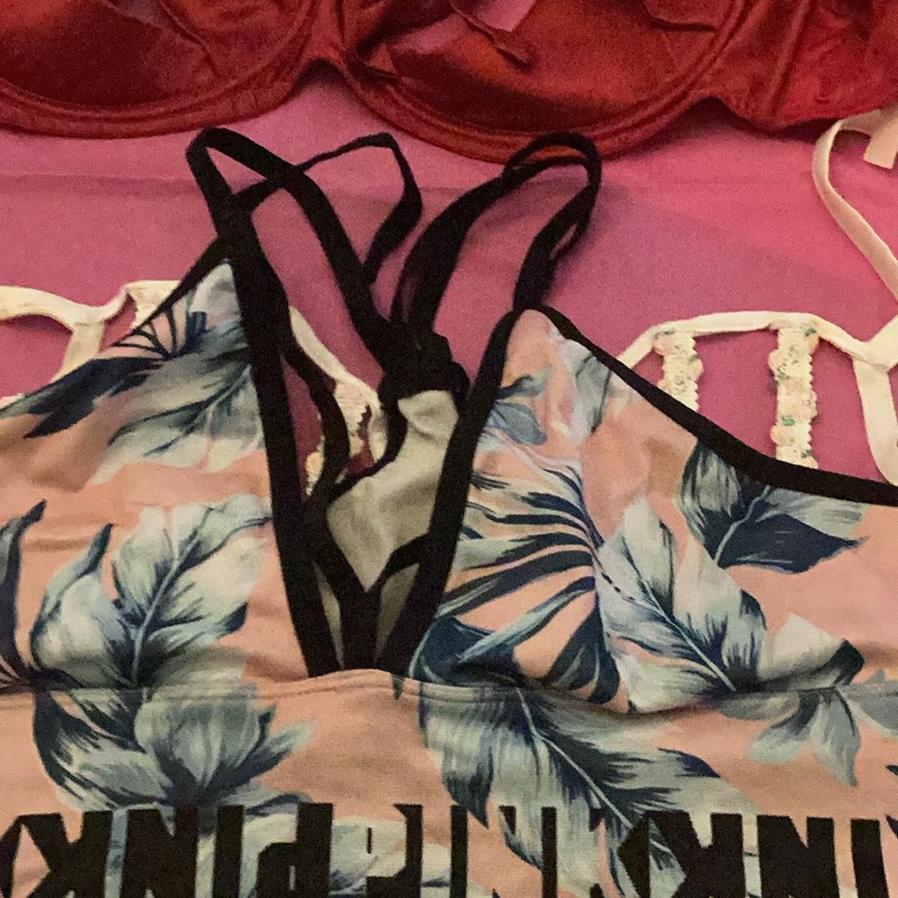 Victoria's Secret PINK Tropical Sports Bra